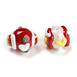 Hand Painted Acrylic with Enamel Beads&nbsp;MACR-K354-11