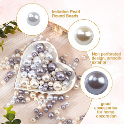 222Pcs 9 Styles ABS Plastic Imitation Pearl Round Beads&nbsp;KY-GO0001-03