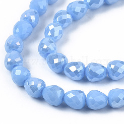 Opaque Glass Beads Strands&nbsp;X-EGLA-T008-16C