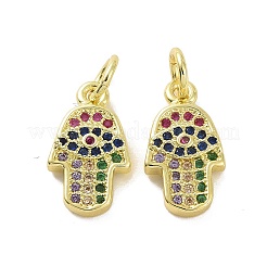 Brass Micro Pave Cubic Zirconia Charms&nbsp;KK-E068-VF088