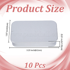 Rectangle Tinplate Storage Boxes&nbsp;CON-WH0001-55B