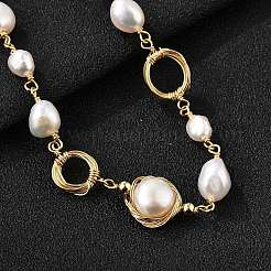 Pearl Beaded Bracelets&nbsp;BJEW-P350-02G