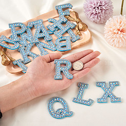 Alphabet Resin Rhinestone Patches&nbsp;DIY-TAC0005-45F