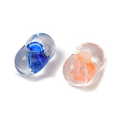 ガラスシードビーズ  ピーナッツ  ミックスカラー  4~6.5x3~4x2.5~3mm  穴：0.8~1.4mm&nbsp;GLAA-XCP0001-65