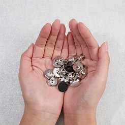 15セット3スタイル亜鉛合金スケーラブル＆取り外し可能なジーンズボタン  ラウンド  ミックスカラー  5セット/スタイル&nbsp;FIND-SZ0001-57
