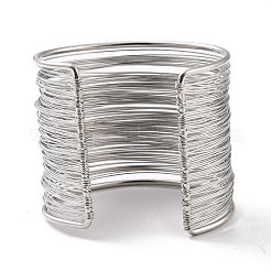 Wide Wire Upper Arm Cuff Band&nbsp;AJEW-G033-04P