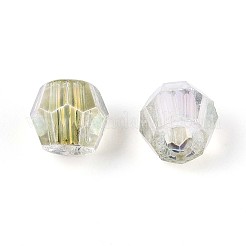 Transparent Spray Painted Glass Beads&nbsp;X1-EGLA-N018-4mm-03