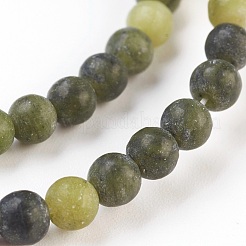 Natural Jade Beads Strands&nbsp;G-MSMC007-15-4mm
