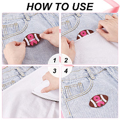 Computerized Embroidery Cloth Iron on/Sew on Patches&nbsp;DIY-WH0888-595