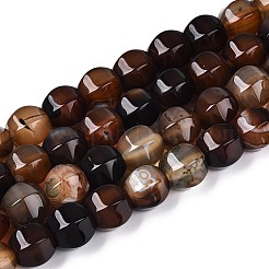 Dyed Natural Agate Beads Strands&nbsp;G-T144-50A-02