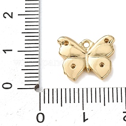 Brass Micro Pave Clear Cubic Zirconia Charms&nbsp;KK-H294-01G