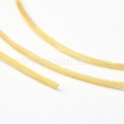 日本の平らな弾性結晶ストリング  弾性ビーズ糸  ストレッチブレスレット作り用  ゴールド  0.5mm  約328.08ヤード（300m）/ロール&nbsp;EW-G004-0.5mm-31