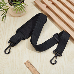 調節可能なポリエステル製バッグストラップ1本  バッグ用のプラスチック留め具付き  ブラック  790~1240x73mm&nbsp;FIND-GF0008-68B