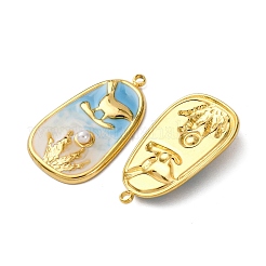 304 Stainless Steel Enamel Pendants&nbsp;STAS-L299-22G-03