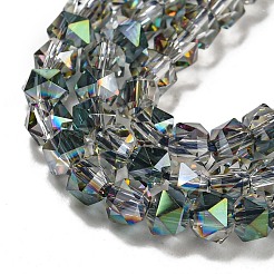 Electroplate Glass Beads Strands&nbsp;GLAA-Q105-02-02
