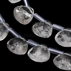 Natural Quartz Crystal Beads Strands&nbsp;G-C292-A03-01