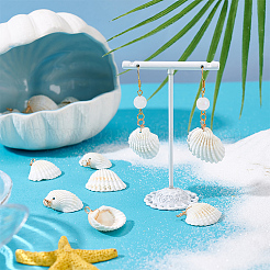 30Pcs Natural Shell Pendants&nbsp;PALLOY-PH01844