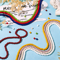 9 Strand 9 Colors Opaque Glass Beads Strands&nbsp;GLAA-TA0002-08