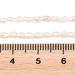 天然養殖淡水パールビーズ連売り  ライス  グレード2a+  ベージュ  1.8~2.3mm  穴：0.5mm  約98~101個/連  13.77'~14.17'''（35~36センチメートル）&nbsp;PEAR-D003-01D-01