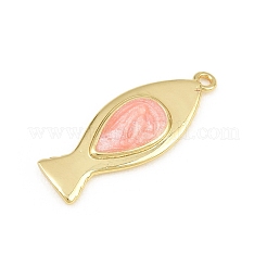 Brass Pendants&nbsp;KK-CBAAB9C-03G-02E