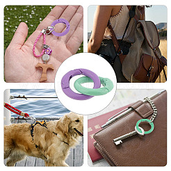 36Pcs 18 Styles Zinc Alloy Key Clasps&nbsp;FIND-CP0001-58