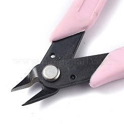 炭素鋼製ニッパー/ヤットコ  フラッシュカッター  剪断  プラスチック製ハンドル付き  ピンク  12.8x4.3x1cm&nbsp;PT-Z001-02