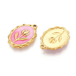 304 Stainless Steel Enamel Pendants&nbsp;STAS-N110-27B-G