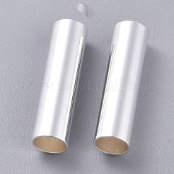 304ステンレスチューブビーズ  銀  30x8mm  穴：6.5mm&nbsp;STAS-K210-41D-S