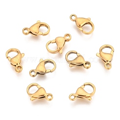 304 Stainless Steel Lobster Claw Clasps&nbsp;STAS-T040-PJ212-13