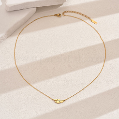 Stainless Steel Feather Pendant Necklaces for Women&nbsp;SH3868