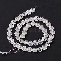 Natural Crackle Quartz Beads Strands&nbsp;G-C238-42