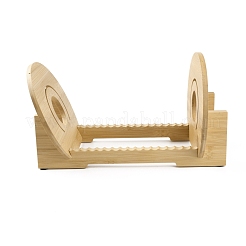 竹ディスプレイスタンド  ビニールレコード用  長方形  バリーウッド  12.4x29.6x17cm  4個/セット&nbsp;ODIS-WH0032-10