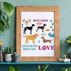 Plastic Reusable Drawing Painting Stencils Templates&nbsp;DIY-WH0172-302