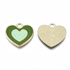Rack Plating Alloy Enamel Pendants&nbsp;LS-ENAM-T014-03D-RS