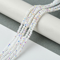 Electroplated Glass Beads Strands&nbsp;EGLA-P055-01A-AB03