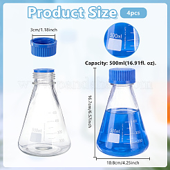 Reusable Glass Reagent Bottle with Screw Top Caps&nbsp;CON-WH0100-39A