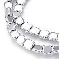 Electroplated Non-magnetic Synthetic Hematite Beads Strands&nbsp;G-P392-A06