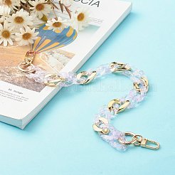Transparent Spary Paint Acrylic Linking Rings Bag Handles&nbsp;AJEW-BA00092