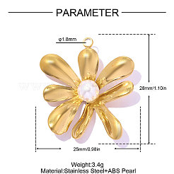 304 Stainless Steel Pendants&nbsp;STAS-OY019-50G
