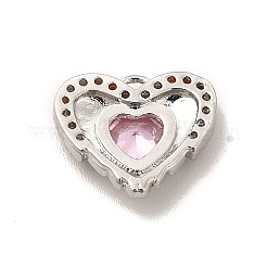 Rack Plating Brass Micro Pave Cubic Zirconia Charmts&nbsp;KK-P230-19P-02