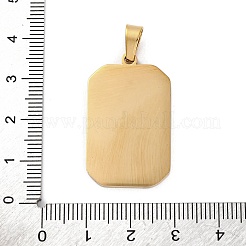 Ion Plating(IP) 304 Stainless Steel Enamel Pendants&nbsp;STAS-Q003-01G-014