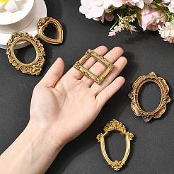 30Pcs 5 Styles Retro Resin Carved Picture Frame&nbsp;CRES-CJ0001-95