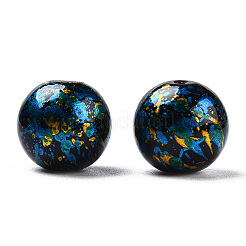 Mixed Style & Mixed Color Round Spray Painted Glass Beads&nbsp;DGLA-X0003-12mm