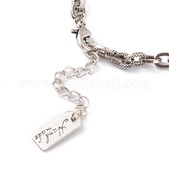 Brass Cable Chain Bracelets&nbsp;BJEW-H537-09AS