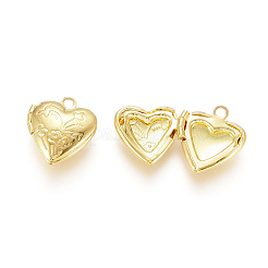 Brass Locket Pendants&nbsp;LS-KK-G386-10G