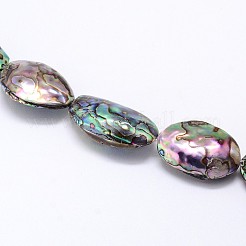 Natural Paua Shell Beads Strands&nbsp;SSHEL-J047-07A