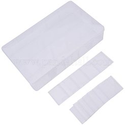 長方形のプラスチックビーズ保存容器  15のコンパートメント  ホワイト  16.5x27.5x5.5cm&nbsp;CON-PH0002-05