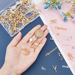 207Pcs Alloy Cabochons & Links&nbsp;PALLOY-OC0002-74
