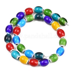 Handmade Millefiori Glass Beads&nbsp;LAMP-T027-01A