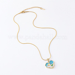 3Pcs Stainless Steel Enamel Heart Pendant Necklaces for Women&nbsp;GB9090